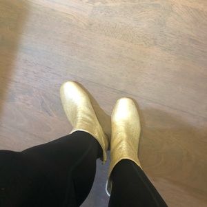 Gold Booties